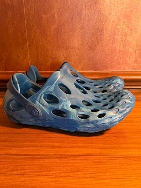 Merrell Hydro Moc Mens Water Shoe Marbled Blue Size 10 Hiking Walking Beach